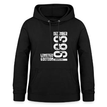 Geburtstagsgeschenk Dezember 1983. Dezember 1983. - Frauen Hoodie - Schwarz - Vorne - AI Model Female 172 light (172cm)