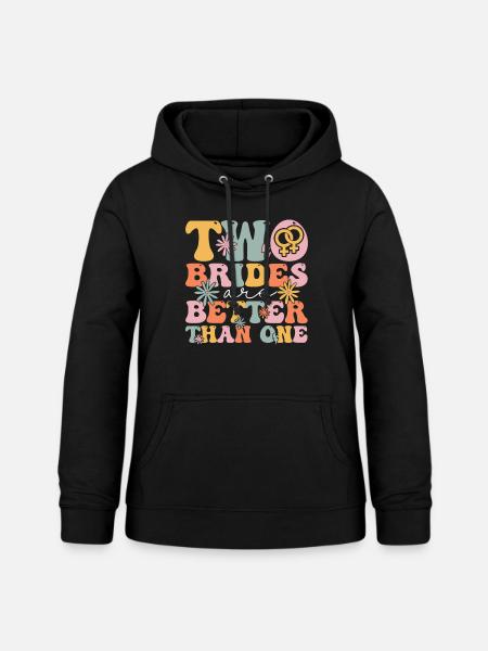 Groovy Brautparty Lesbisch - Frauen Hoodie - Schwarz