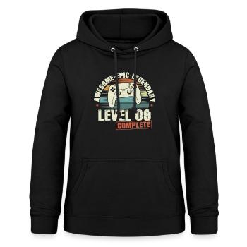 Level 09 Complete Geschenk zum 09. Geburtstag - Frauen Hoodie - Schwarz - Vorne - AI Model Female 172 light (172cm)