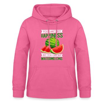 Pâte de pastèque Angurie Arbuse cadeau - Sweat à capuche Femme - rose - Devant - AI Model Female 172 light (172cm)