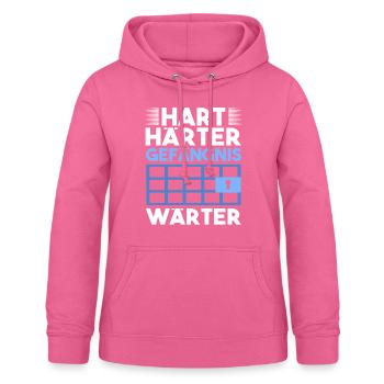 Hart Härter Gefängnis Wärter Spruch Lustig JVA - Frauen Hoodie - Pink - Vorne - AI Model Female 172 light (172cm)