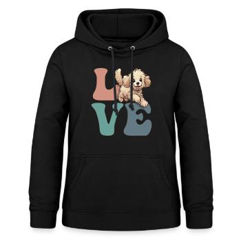 Golden Doodle Goldendoodle Hundeliebhaber - Frauen Hoodie - Schwarz - Vorne - AI Model Female 172 light (172cm)