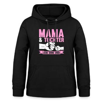 Mutter Muttertag Mama und Tochter - Frauen Hoodie - Schwarz - Vorne - AI Model Female 172 light (172cm)