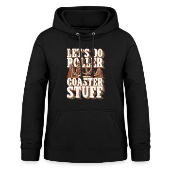 Montagnes russes Roller Coaster Roller Coaster cadeau - Sweat à capuche Femme - noir - Devant - AI Model Female 172 light (172cm)