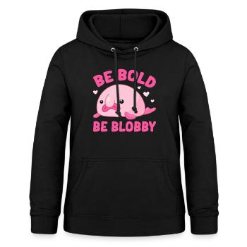 Lustiger Blobfisch Meerestier - Frauen Hoodie - Schwarz - Vorne - AI Model Female 172 light (172cm)