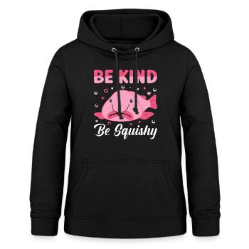 Lustiger Blobfisch Meerestier - Frauen Hoodie - Schwarz - Vorne - AI Model Female 172 light (172cm)