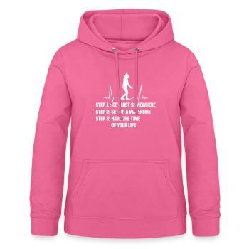Slackline - Frauen Hoodie - Pink - Vorne - AI Model Female 172 light (172cm)