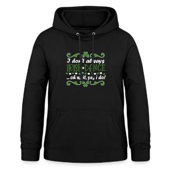 Irische Musik Irland Design für Irish Dancing - Frauen Hoodie - Schwarz - Vorne - AI Model Female 172 light (172cm)