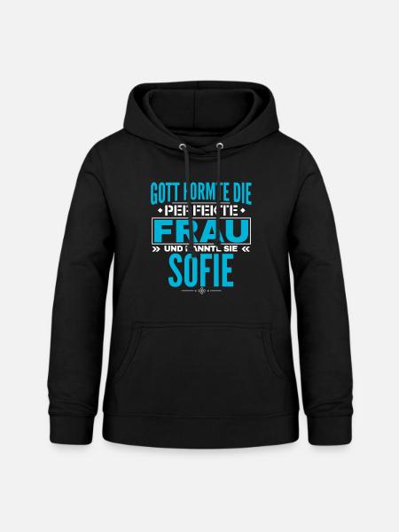 Gudrun Name Design - Frauen Hoodie - Schwarz