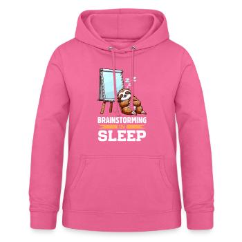 Büro Humor Business Home Office Faultier - Frauen Hoodie - Pink - Vorne - AI Model Female 172 light (172cm)