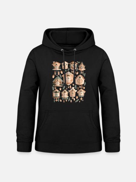Kuckucksuhren - Frauen Hoodie - Schwarz