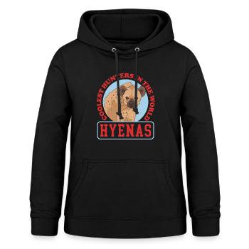 Hyena, spotted hyena, hyena gift - Women's Hoodie - black - Front - AI Model Female 172 light (172cm)