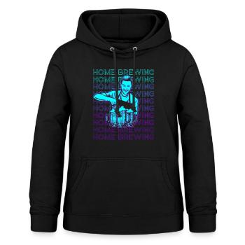Home Brewing Home Brewing Craft Beer Brewer Retro - Women's Hoodie - black - Front - AI Model Female 172 light (172cm)