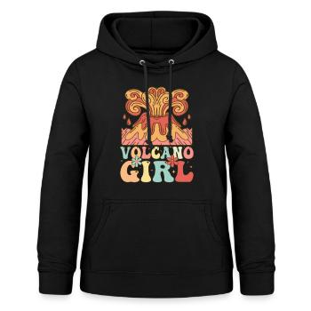 Volcano Girl Lava Geologist - Women's Hoodie - black - Front - AI Model Female 172 light (172cm)