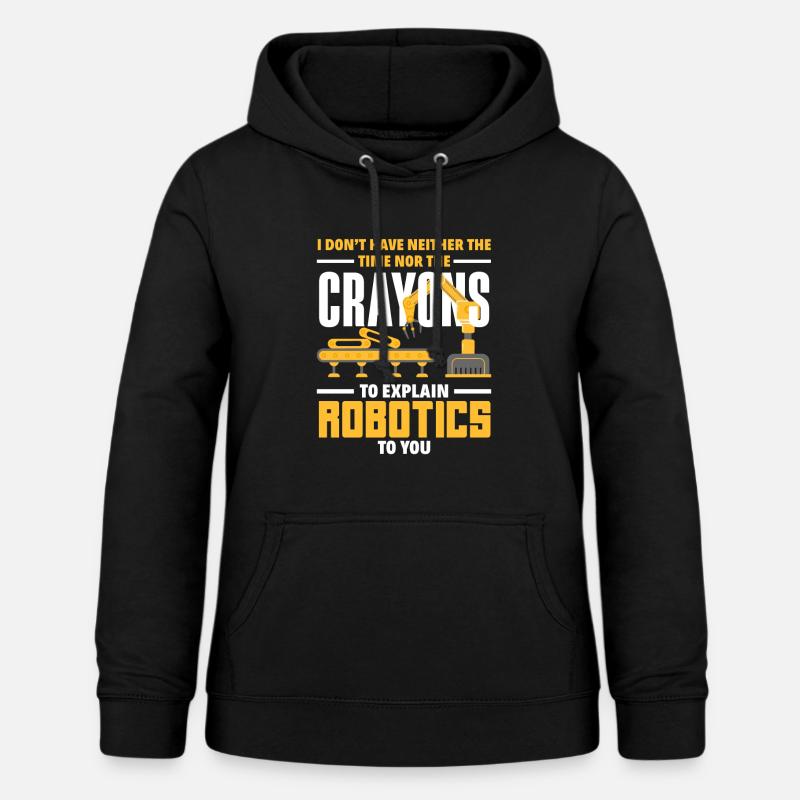 Programmeur de robots robotiques - Sweat à capuche Femme - noir