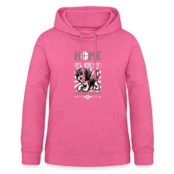 Zuhause - Griffon Korthals - Frauen Hoodie - Pink - Vorne - AI Model Female 172 light (172cm)