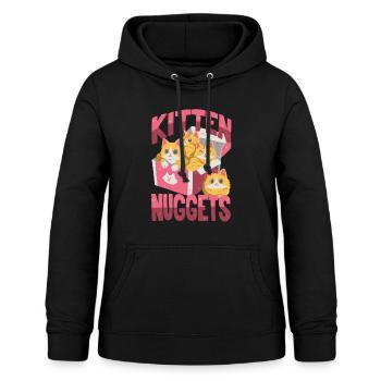 Kitten Nuggets - Frauen Hoodie - Schwarz - Vorne - AI Model Female 172 light (172cm)