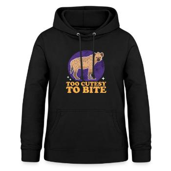 Hyena, spotted hyena, hyena gift - Women's Hoodie - black - Front - AI Model Female 172 light (172cm)