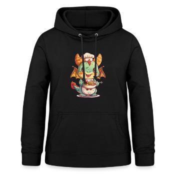 Drache Ramen Japanisch Kawaii - Frauen Hoodie - Schwarz - Vorne - AI Model Female 172 light (172cm)