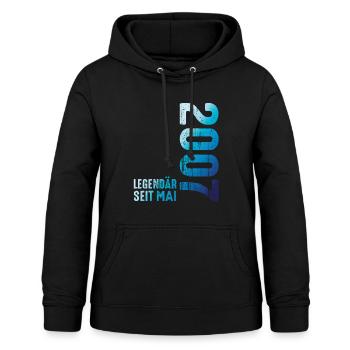 Limited Edition May 2007 Legendär Seit May 2007 - Frauen Hoodie - Schwarz - Vorne - AI Model Female 172 light (172cm)