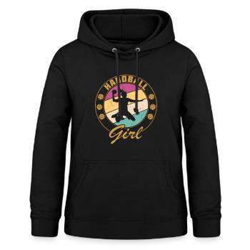 Handball Girl - Frauen Hoodie - Schwarz - Vorne - AI Model Female 172 light (172cm)