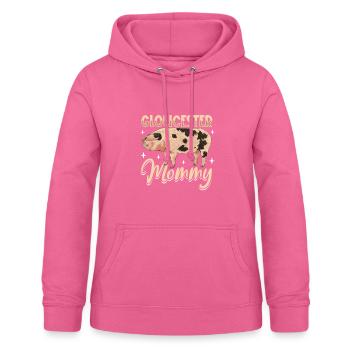 Maman cochonne Gloucestershire Old Spot - Sweat à capuche Femme - rose - Devant - AI Model Female 172 light (172cm)