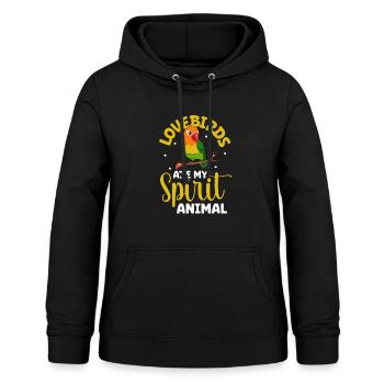 Lieblingstier - Unzertrennliche - Frauen Hoodie - Schwarz - Vorne - AI Model Female 172 light (172cm)