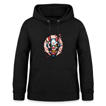 Oni Demon Mask Samurai Japanese Spirit - Women's Hoodie - black - Front - AI Model Female 172 light (172cm)