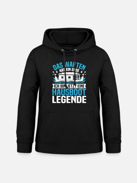 Bootbesitzer Hausboot Führerschein Bootsfahrer - Frauen Hoodie - Schwarz
