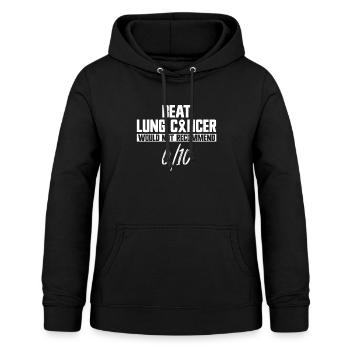 Lung Cancer Free Lung Cancer Awareness - Women's Hoodie - black - Front - AI Model Female 172 light (172cm)