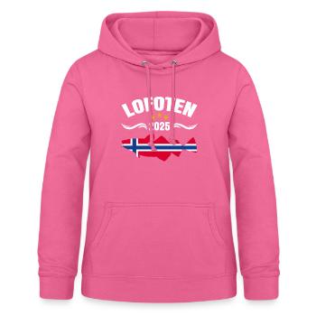 Lofoten Angeln - Frauen Hoodie - Pink - Vorne - AI Model Female 172 light (172cm)