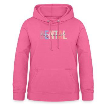 Hygiéniste dentaire Assistante dentaire - Sweat à capuche Femme - rose - Devant - AI Model Female 172 light (172cm)