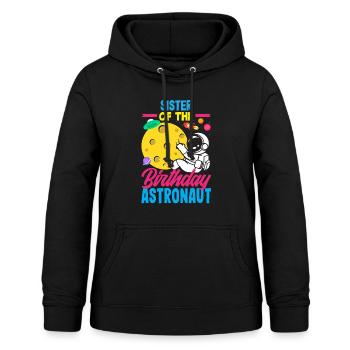Kindergeburtstag Astronaut Familienmitglieder - Frauen Hoodie - Schwarz - Vorne - AI Model Female 172 light (172cm)