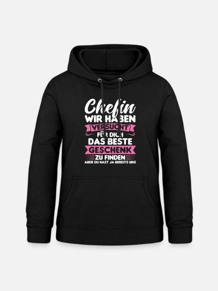 Chef Chefin Geschenk - Frauen Hoodie - Schwarz