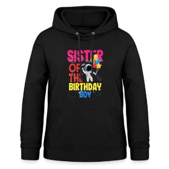 Kindergeburtstag Astronaut Familienmitglieder - Frauen Hoodie - Schwarz - Vorne - AI Model Female 172 light (172cm)