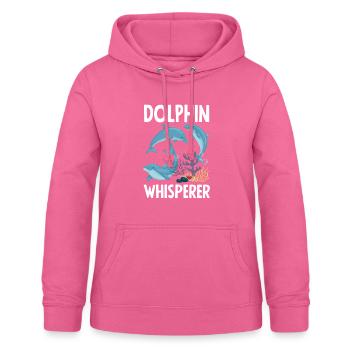 Dolphin Whisperer Lover Dolphins - Women's Hoodie - pink - Front - AI Model Female 172 light (172cm)