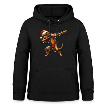 Tupfende Rhodesian Ridgeback Hund Sonnenbrille - Frauen Hoodie - Schwarz - Vorne - AI Model Female 172 light (172cm)