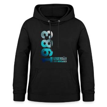 Limited Edition November 1983 Legendär Seit - Frauen Hoodie - Schwarz - Vorne - AI Model Female 172 light (172cm)