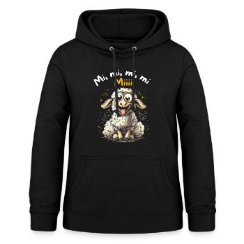 Mi Mi Mi Mi Miii - Lustiges Schaf Design - Frauen Hoodie - Schwarz - Vorne - AI Model Female 172 light (172cm)