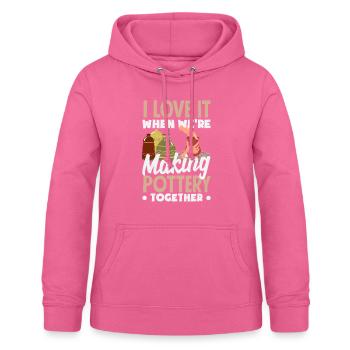Lustiges Töpfer Töpfern Geschenk Geschenkidee - Frauen Hoodie - Pink - Vorne - AI Model Female 172 light (172cm)
