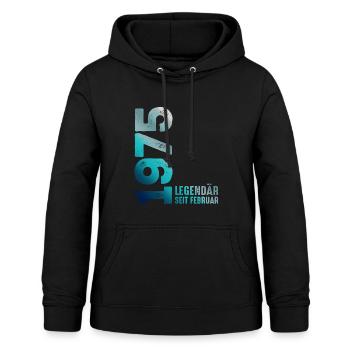 Limited Edition February 1975 Legendär Seit - Frauen Hoodie - Schwarz - Vorne - AI Model Female 172 light (172cm)