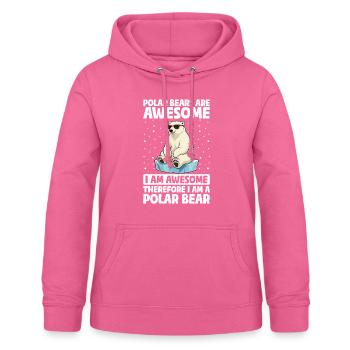 Les ours polaires sont des mammifères marins géniaux Ours - Sweat à capuche Femme - rose - Devant - AI Model Female 172 light (172cm)