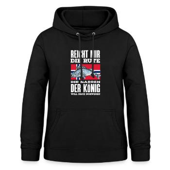 Noorwegen Vissen Zeggen Grappig Ontwerp - Vrouwen hoodie - zwart - Voor - AI Model Female 172 light (172cm)