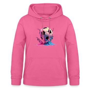Soccer Joueur de football Teen Boys - Sweat à capuche Femme - rose - Devant - AI Model Female 172 light (172cm)