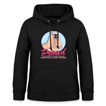 Cocker américain Spaniel Maman Cadeau - Sweat à capuche Femme - noir - Devant - AI Model Female 172 light (172cm)