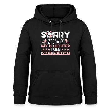 Fußball Fußball Mama Mutter Geschenk - Frauen Hoodie - Schwarz - Vorne - AI Model Female 172 light (172cm)