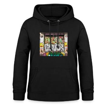 Art du graffiti gel 187 - Sweat à capuche Femme - noir - Devant - AI Model Female 172 light (172cm)