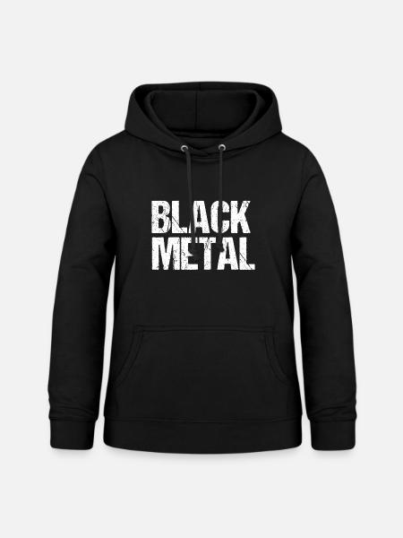 Black Metal Belasteter Text - Frauen Hoodie - Schwarz