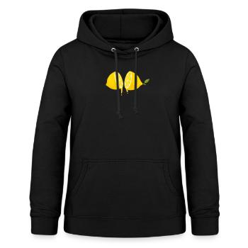 Citron citrons, limonade, rafraîchissement, boisson - Sweat à capuche Femme - noir - Devant - AI Model Female 172 light (172cm)