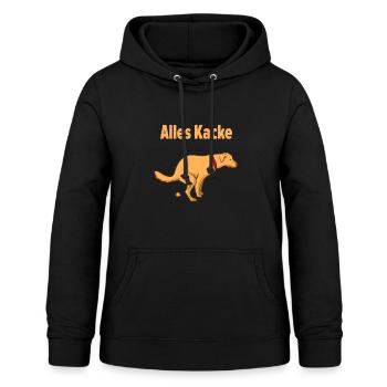 Alles Kacke ohne Hund Gassi Geschenkidee - Frauen Hoodie - Schwarz - Vorne - AI Model Female 172 light (172cm)